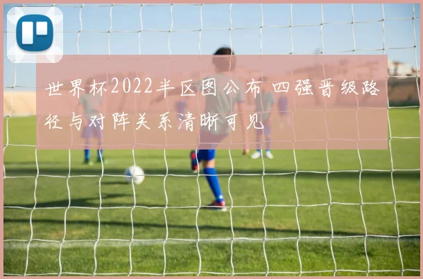 世界杯2022半区图公布 四强晋级路径与对阵关系清晰可见